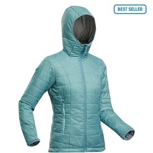 Forclaz Women's MT100 Hooded Synthetic Jacket puffy packable decathlon